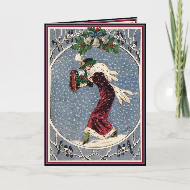 Weihnachtsgruß-Karte Feiertagskarte (Vorderseite)