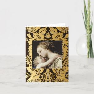 Weihnachtsgruß-Karte Madonna und Kind Feiertagskarte