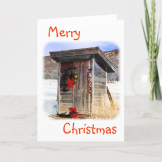 Weihnachtsgruß-Karten-Nebengebäude Feiertagskarte