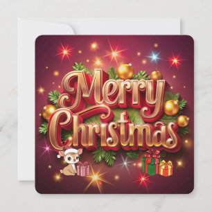 Weihnachtsgruß-Postkarte Feiertagskarte