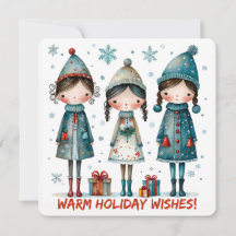 Weihnachtsgruß-Postkarte