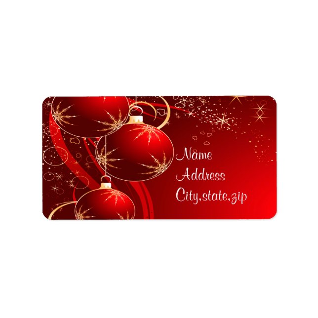 Weihnachtsgrüße_ Adressaufkleber (Vorne)