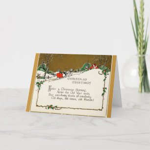 Weihnachtsgrüße an Freunde, Feiertagskarte