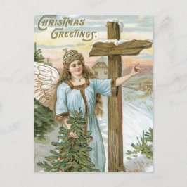 Weihnachtsgrüße Angel Feiertagspostkarte
