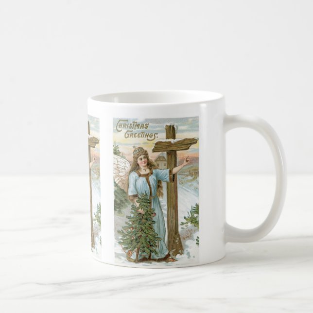 Weihnachtsgrüße Angel Kaffeetasse (Rechts)