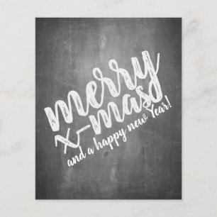 Weihnachtsgrüße auf dem Chalk Board
