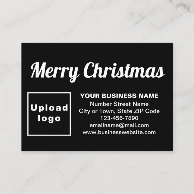 Weihnachtsgrüße auf schwarz begleitkarte (Vorderseite)