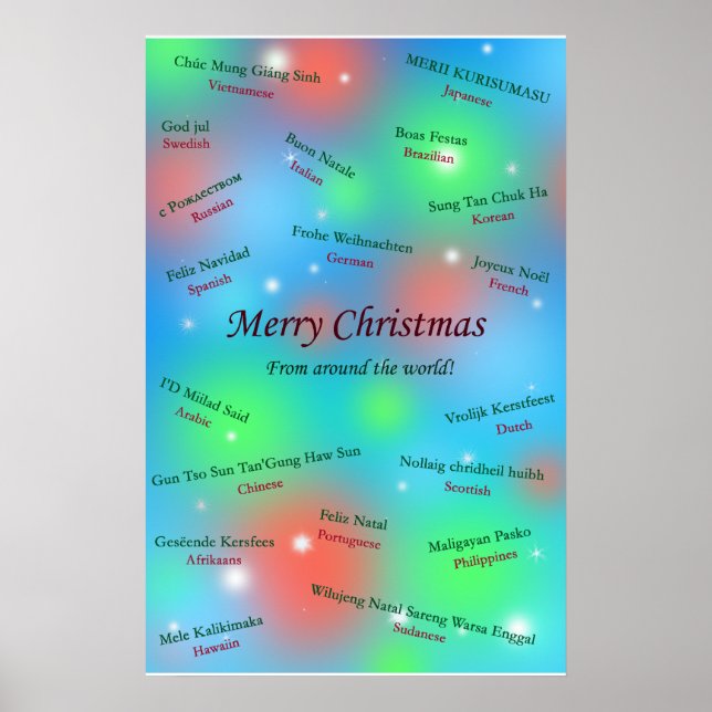Weihnachtsgrüße aus aller Welt Poster (Vorne)