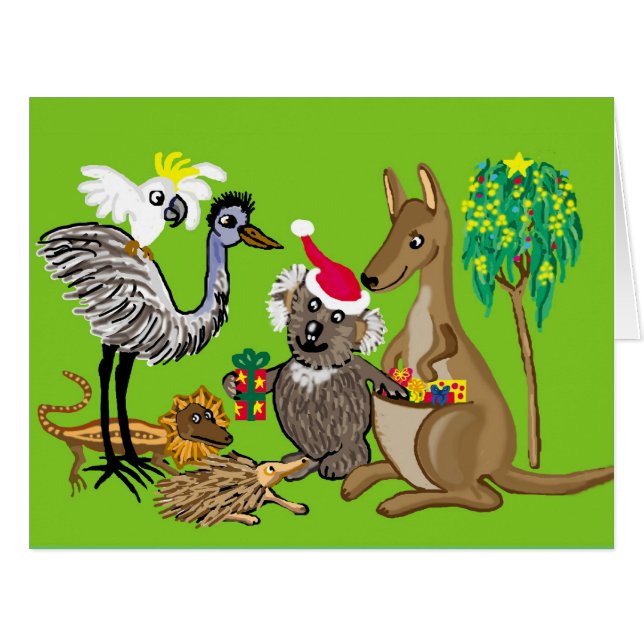 Weihnachtsgrüße aus Australien (Vorderseite (Horizontal))