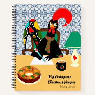 Weihnachtsgrüße aus dem portugiesischen Rooster Notizbuch