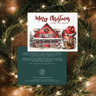 Weihnachtsgrüße aus dem Westen   Geschäftskunden-D Dankeskarte