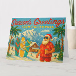 Weihnachtsgrüße aus Kalifornien Karte