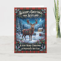Weihnachtsgrüße aus Schottland Weihnachtskarte