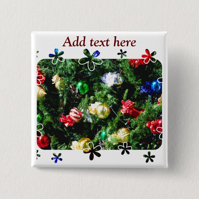 Weihnachtsgrüße_ Button (Vorderseite)