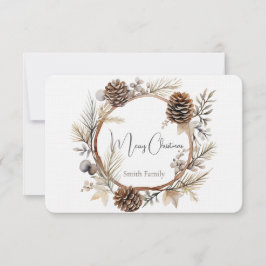 Weihnachtsgrüße Dankeskarte