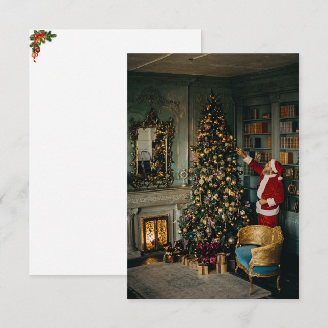 Weihnachtsgrüße Dankeskarte (Vorne/Hinten)