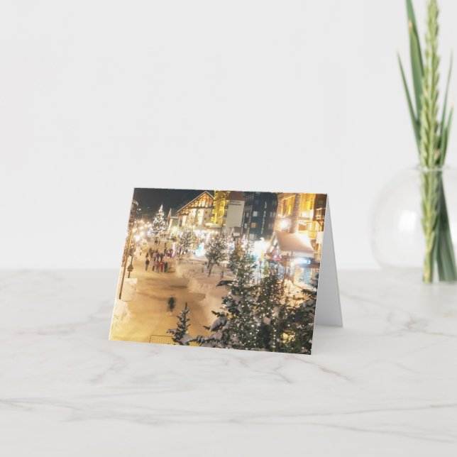 Weihnachtsgrüße Faltkarte Karte (Vorderseite)