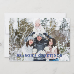 Weihnachtsgrüße Familien-Spaß Foto-Feiertagskarte Einladung