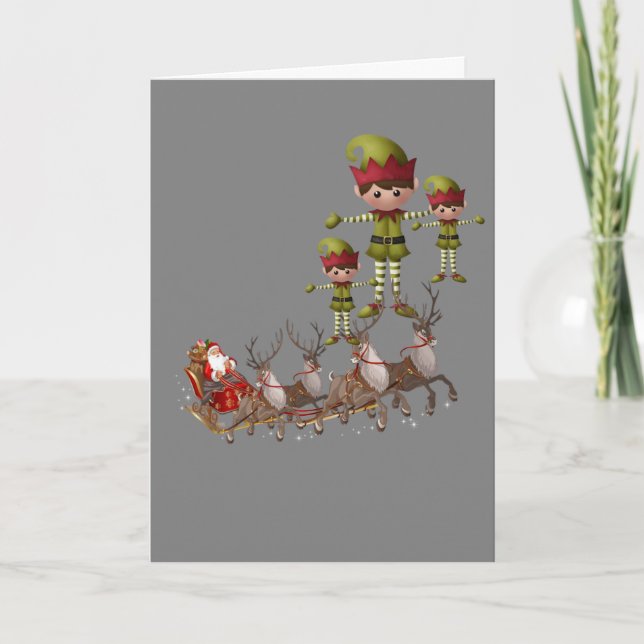 Weihnachtsgrüße Feiertagskarte (Vorderseite)