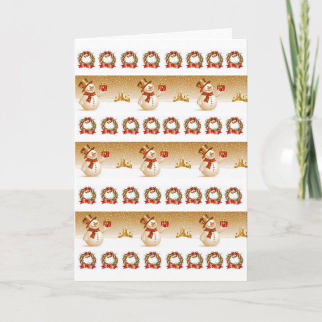 Weihnachtsgrüße Feiertagskarte (Vorderseite)
