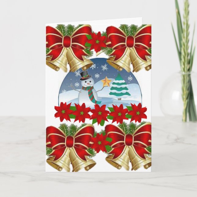 Weihnachtsgrüße Feiertagskarte (Vorderseite)