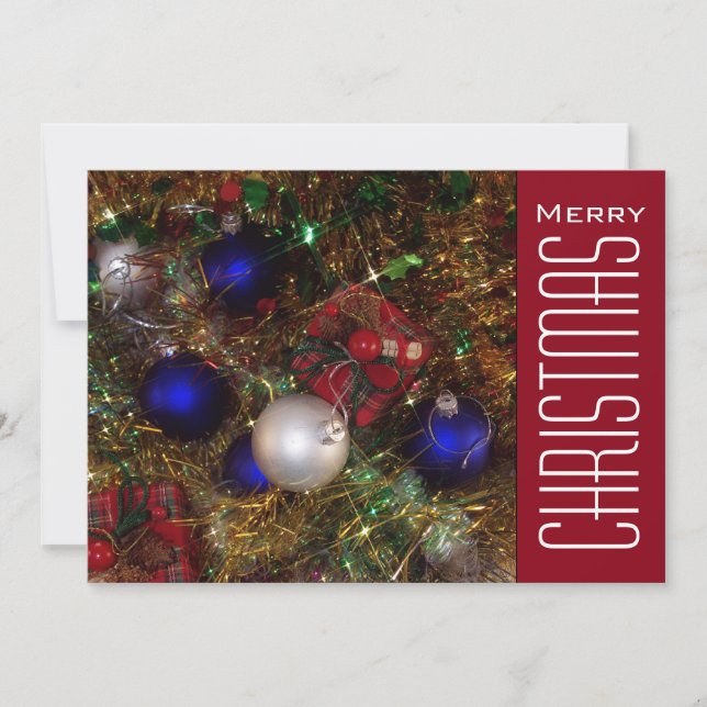 Weihnachtsgrüße Feiertagskarte (Vorderseite)