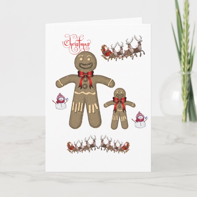 Weihnachtsgrüße Feiertagskarte (Vorderseite)