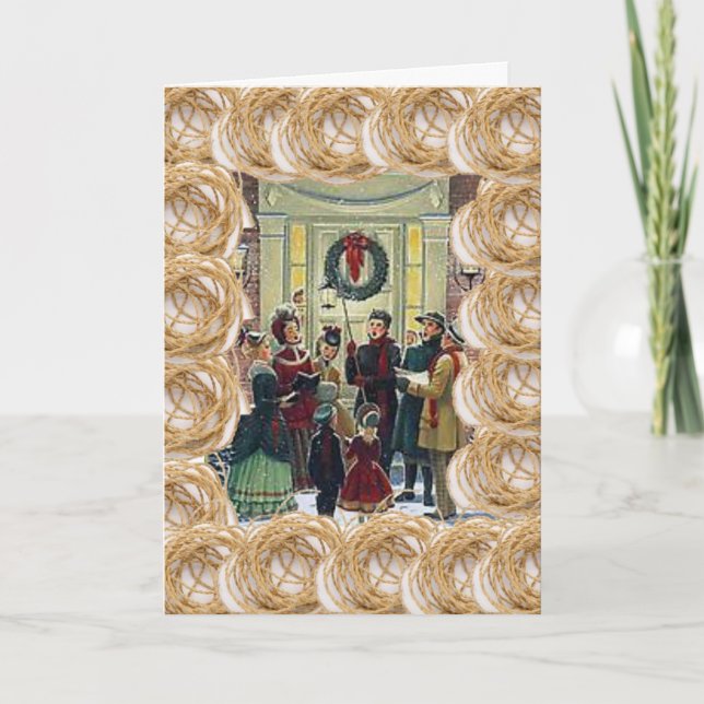 Weihnachtsgrüße Feiertagskarte (Vorderseite)