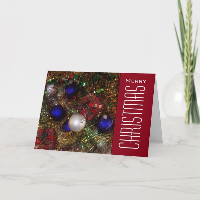 Weihnachtsgrüße Feiertagskarte (Vorderseite)