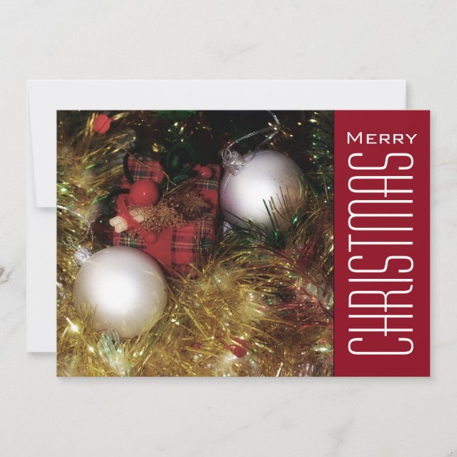 Weihnachtsgrüße Feiertagskarte (Vorderseite)