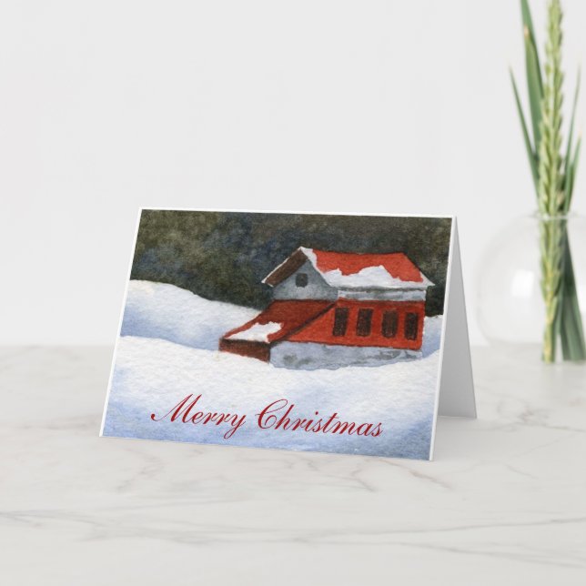 Weihnachtsgrüße Feiertagskarte (Vorderseite)
