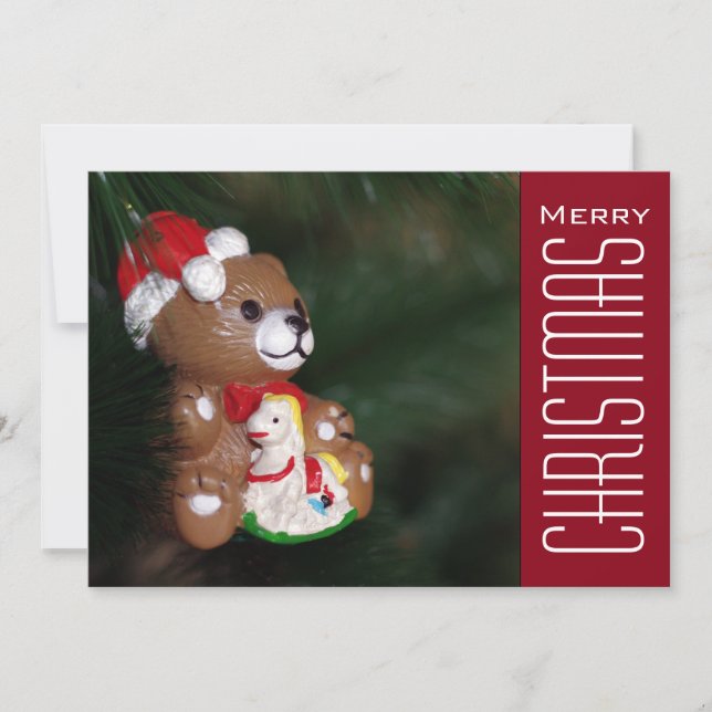 Weihnachtsgrüße Feiertagskarte (Vorderseite)