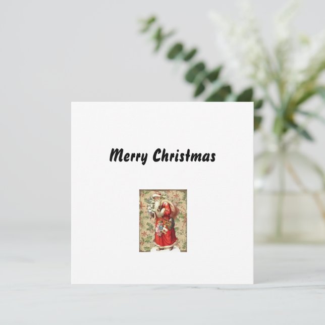 Weihnachtsgrüße Feiertagskarte (Stehend Vorderseite)