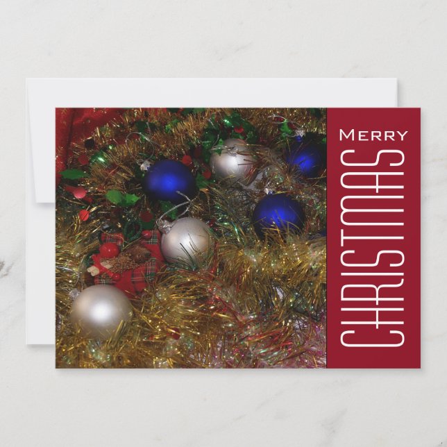 Weihnachtsgrüße Feiertagskarte (Vorderseite)