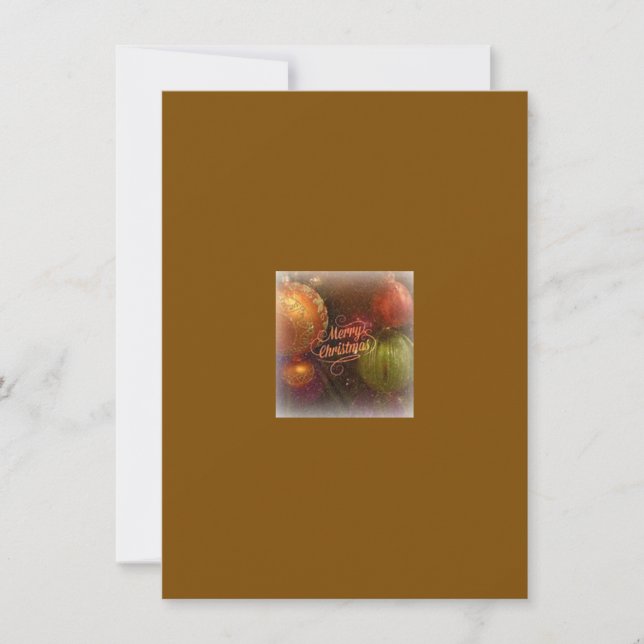 Weihnachtsgrüße Feiertagskarte (Vorderseite)