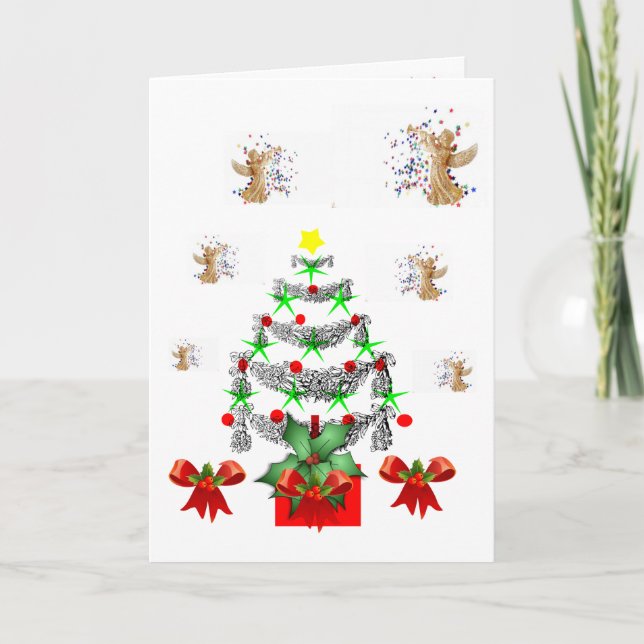 Weihnachtsgrüße Feiertagskarte (Vorderseite)
