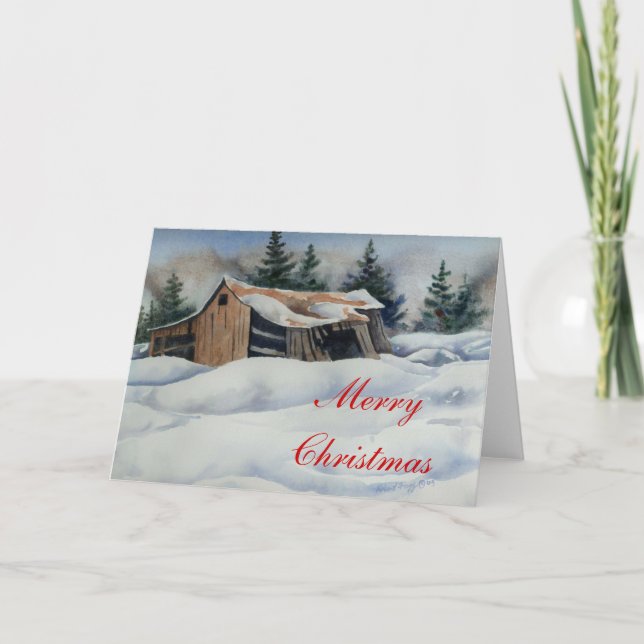 Weihnachtsgrüße Feiertagskarte (Vorderseite)