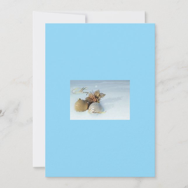 Weihnachtsgrüße Feiertagskarte (Vorderseite)