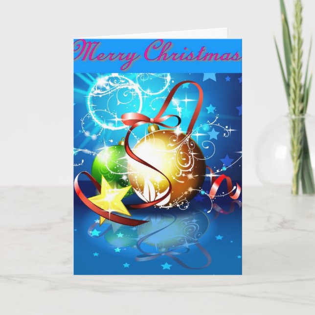 Weihnachtsgrüße Feiertagskarte (Vorderseite)