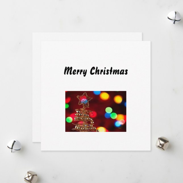 Weihnachtsgrüße Feiertagskarte (Vorderseite/Rückseite Beispiel)