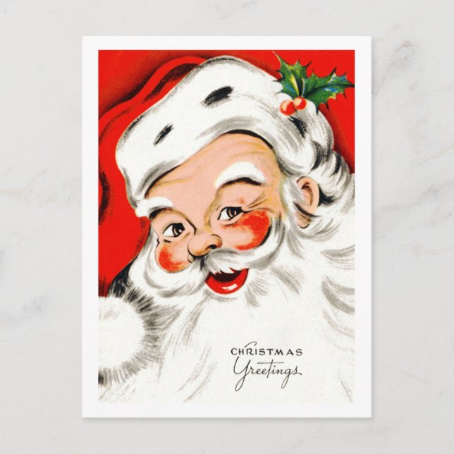 Weihnachtsgrüße Feiertagspostkarte (Vorderseite)