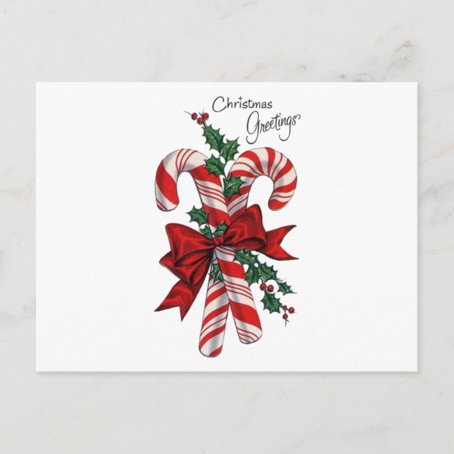 Weihnachtsgrüße Feiertagspostkarte (Vorderseite)