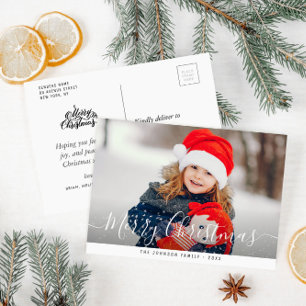 Weihnachtsgrüße Foto Frohe Weihnachten Postkarte