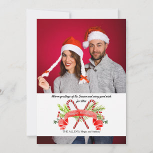 Weihnachtsgrüße Fotokarte Feiertagskarte