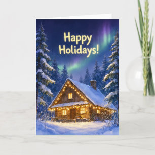 Weihnachtsgrüße für Facebook-Familie und Freunde Karte