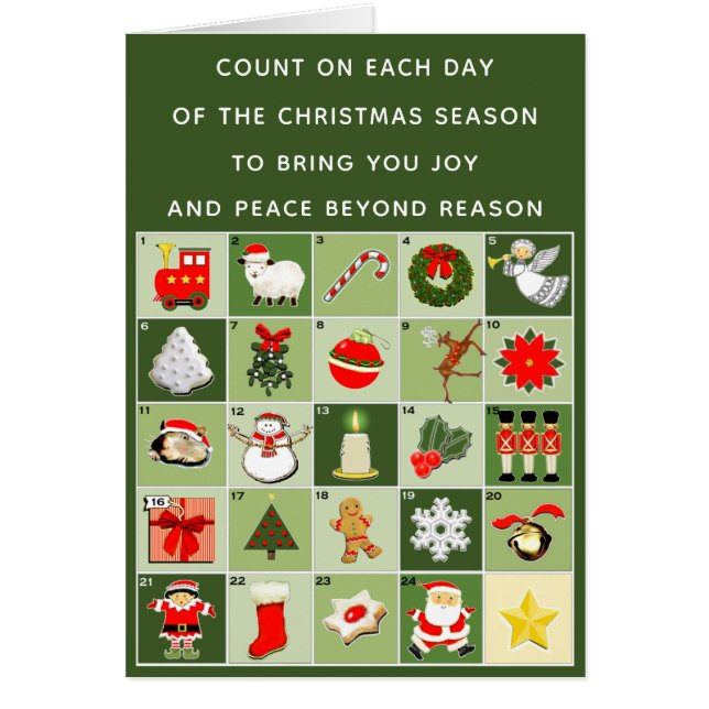 Weihnachtsgrüße für freiwillige Helfer (Vorne)