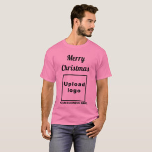 Weihnachtsgrüße für Geschäftskunden auf rosa T-Shi T-Shirt
