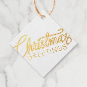 Weihnachtsgrüße Geschenkanhänger