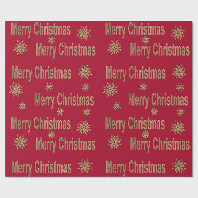 Weihnachtsgrüße Geschenkpapier (Flach)