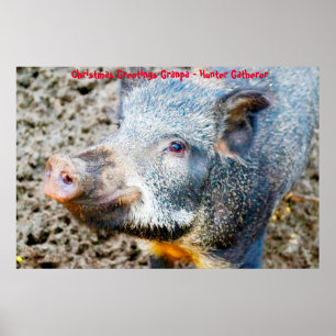 Weihnachtsgrüße Grandpa Hunter Gatherer Poster